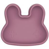 We Might Be Tiny Bunny Snackie® Silicone Snack Box for Kids - Dusty Rose